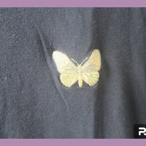 Pac Cares butterfly graphic tee short sleeved in black size small. - Picture 7 of 9